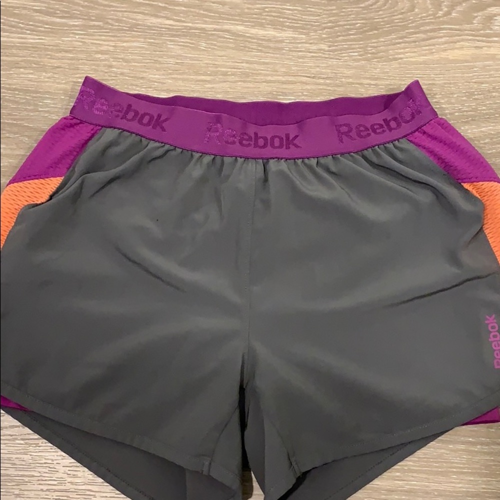 Reebok workouts shorts.
